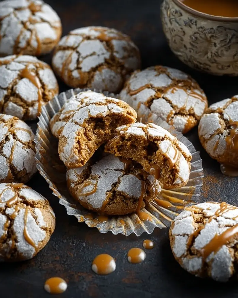 Dirty Chai Earthquake Cookies 3 Baking Dirty Chai Earthquake Cookies on a baking sheet