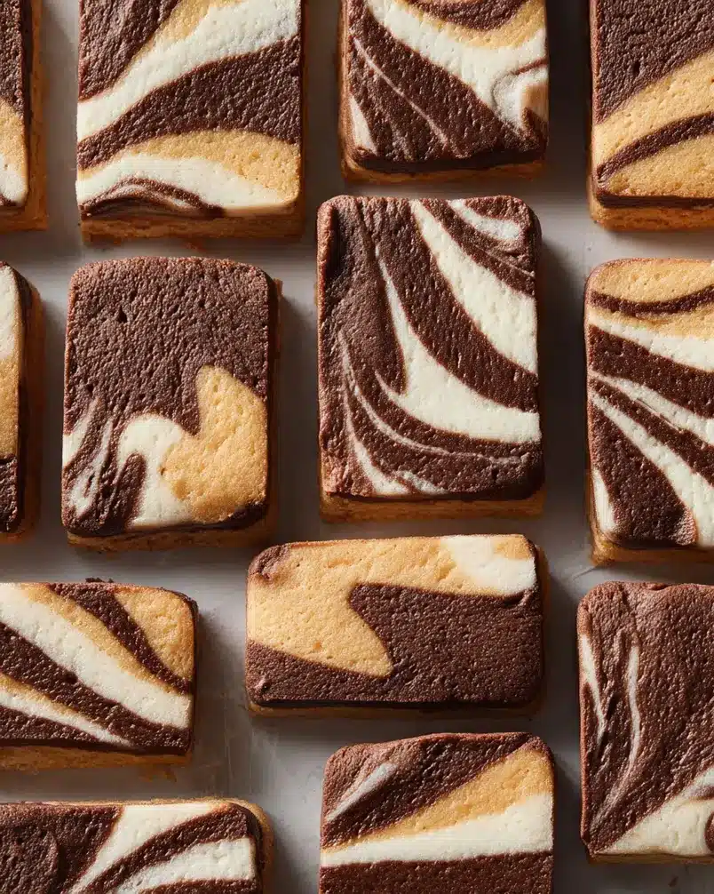 Spiced Chocolate Marble Shortbread 2 Spiced Chocolate Marble Shortbread dough being Swirled