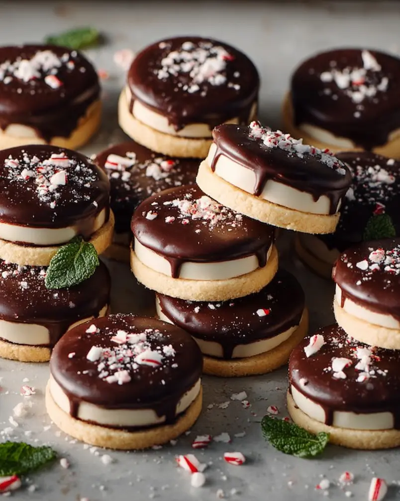 Peppermint Patty Shortbreads 2 Whipping butter and sugar for peppermint patty shortbreads