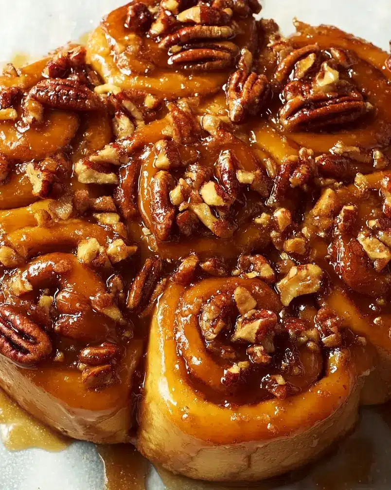 Sticky Buns 2 Ingredients for making sticky buns laid out on a counter