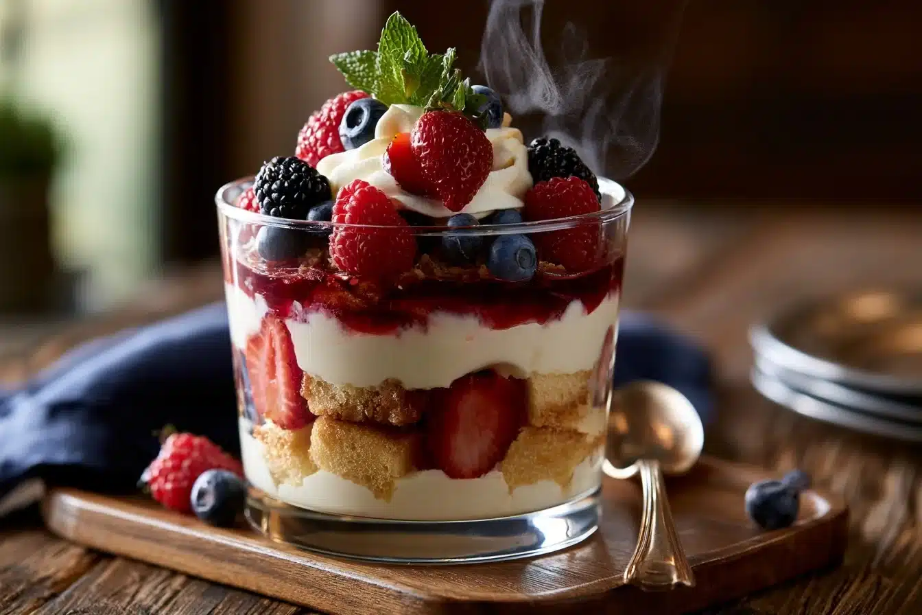 Junior's NY Cheesecake Trifle 2 Junior's NY Cheesecake Trifle layered dessert