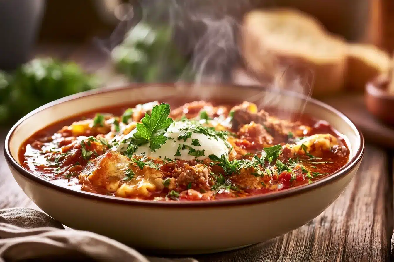 Crockpot Lasagna Soup with Ground Beef 3 Crockpot Lasagna Soup with Ground Beef