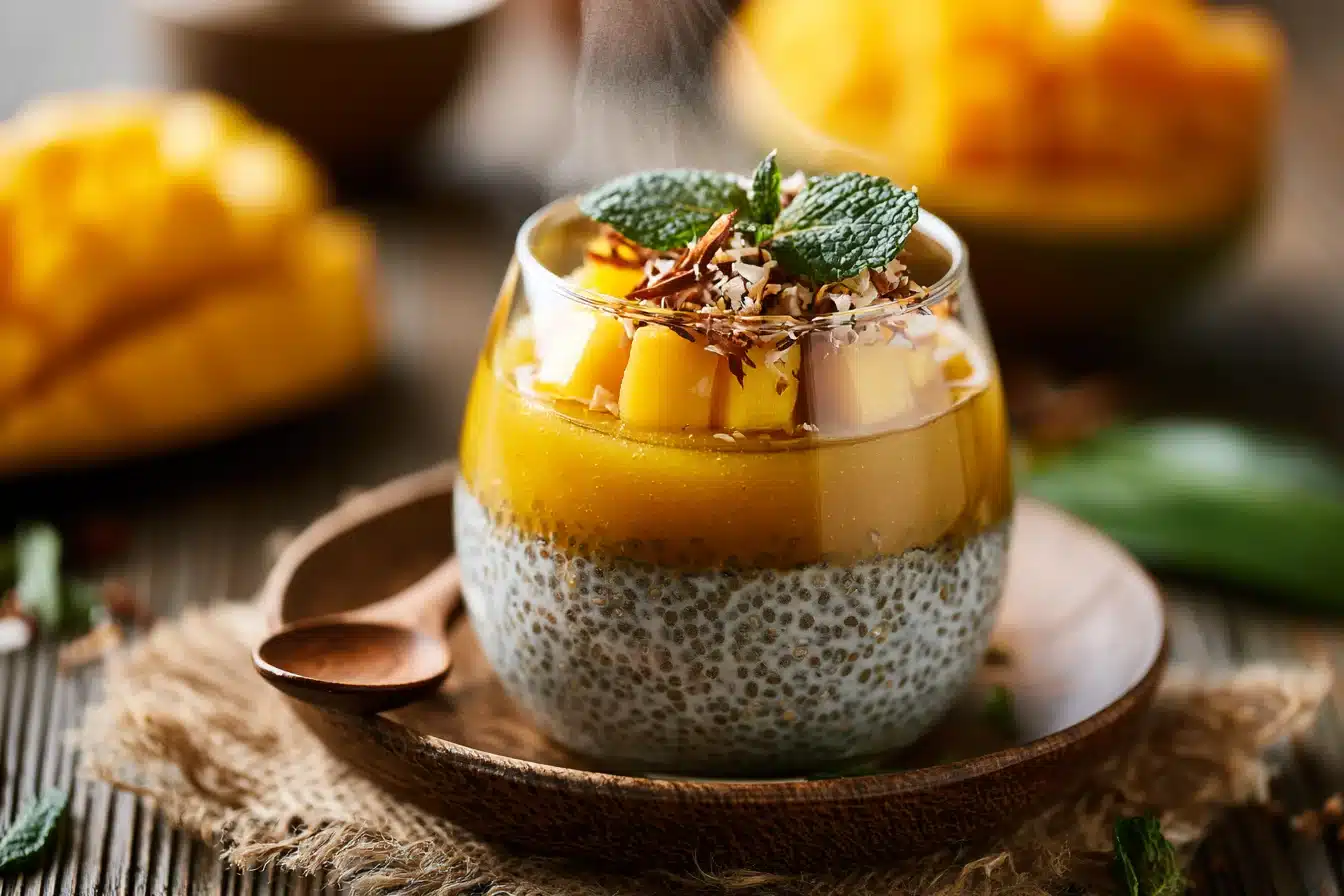 Mango Coconut Chia Pudding 3 Mango Coconut Chia Pudding