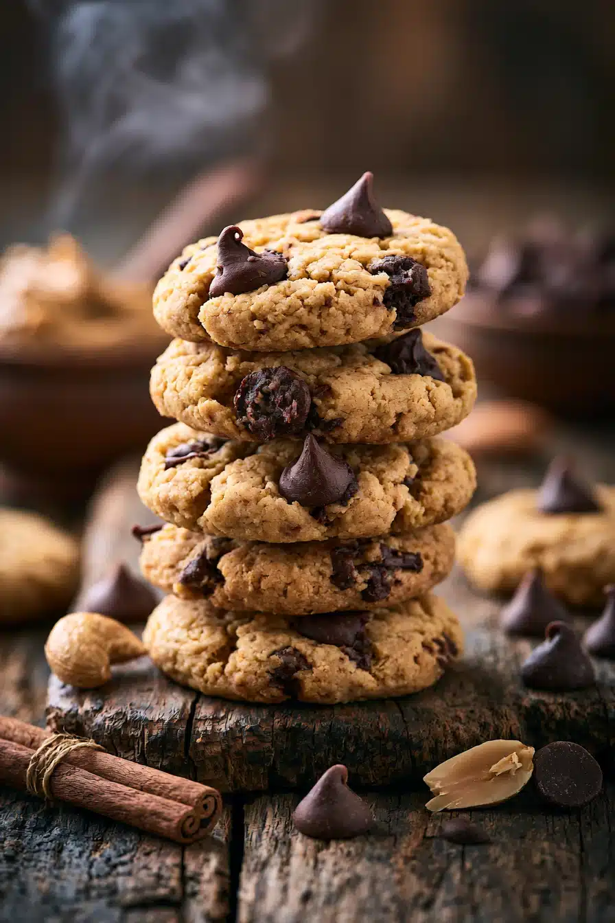 Chocolate Chip Almond Butter Cookies 2 Chocolate Chip Almond Butter Cookies