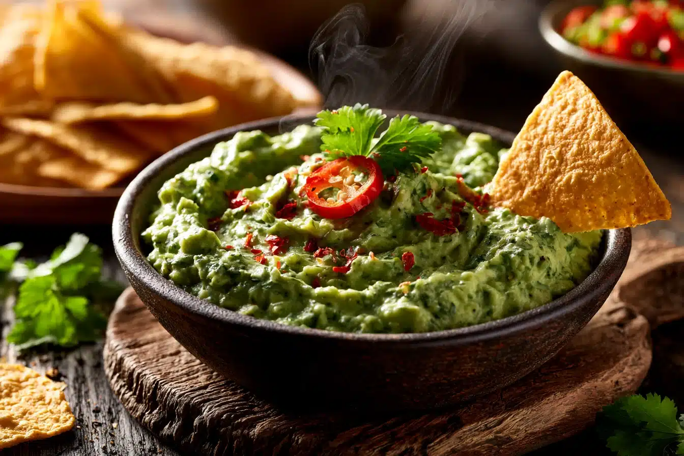 Creamy Avocado Spinach Dip with Tortilla Chips 2 Creamy Avocado Spinach Dip with Tortilla Chips