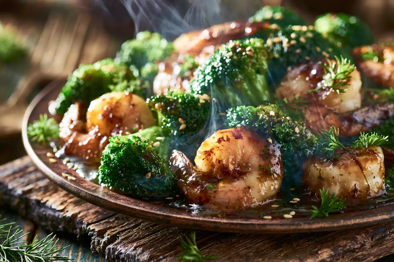 Honey Garlic Shrimp with Broccoli 3 Honey Garlic Shrimp with Broccoli