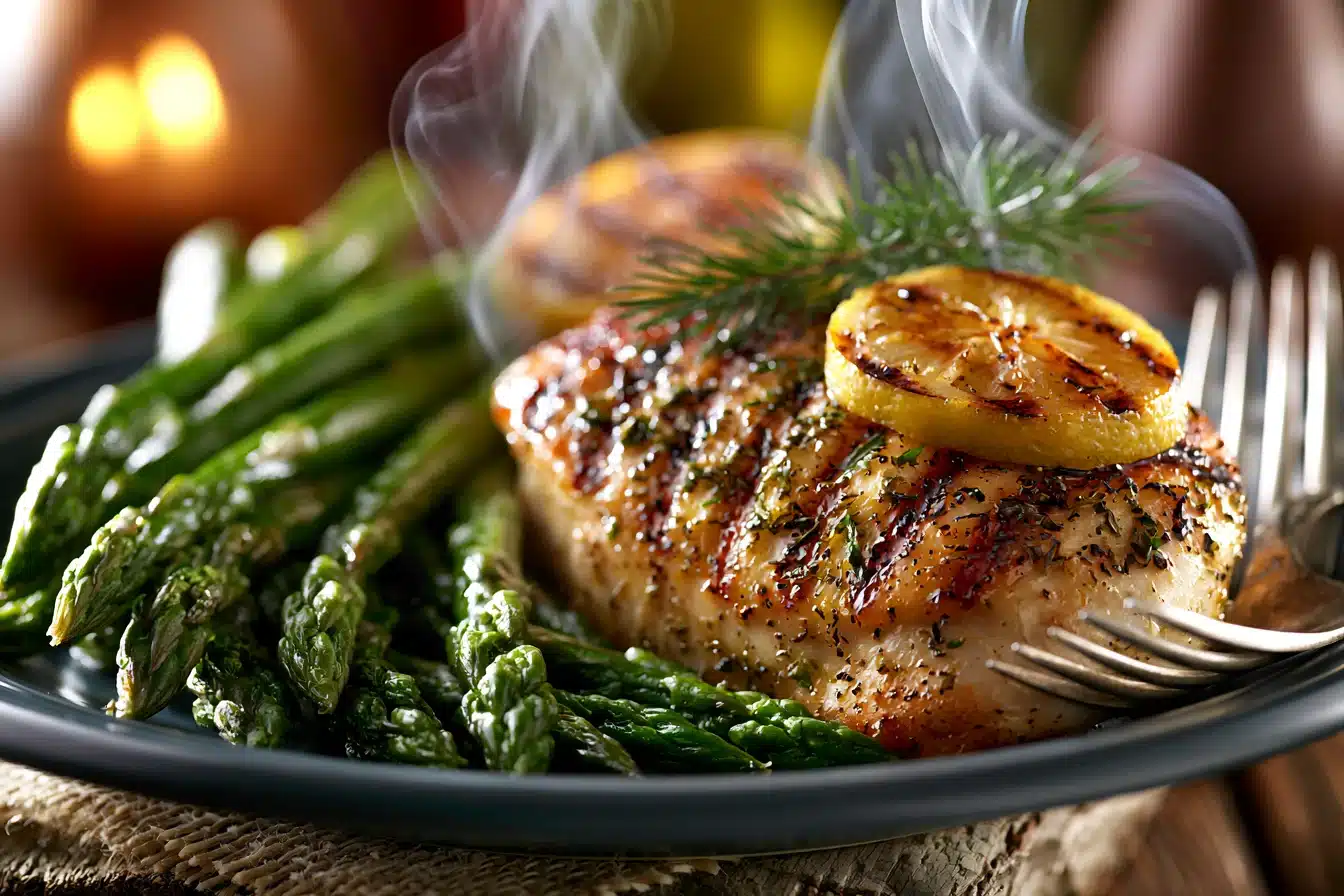 Lemon Herb Grilled Chicken with Asparagus 2 Lemon Herb Grilled Chicken with Asparagus