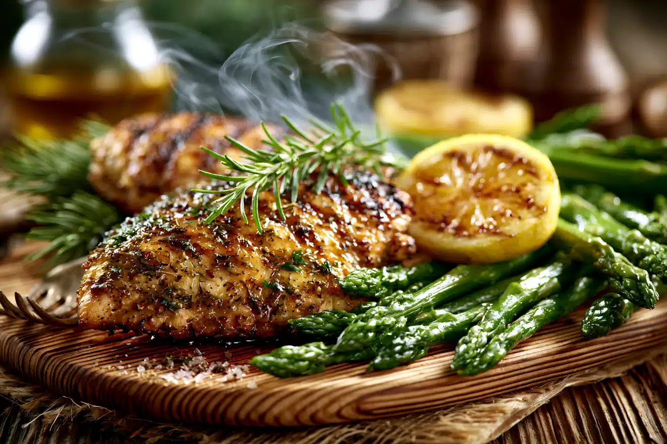 Lemon Herb Grilled Chicken with Asparagus 3 Lemon Herb Grilled Chicken with Asparagus