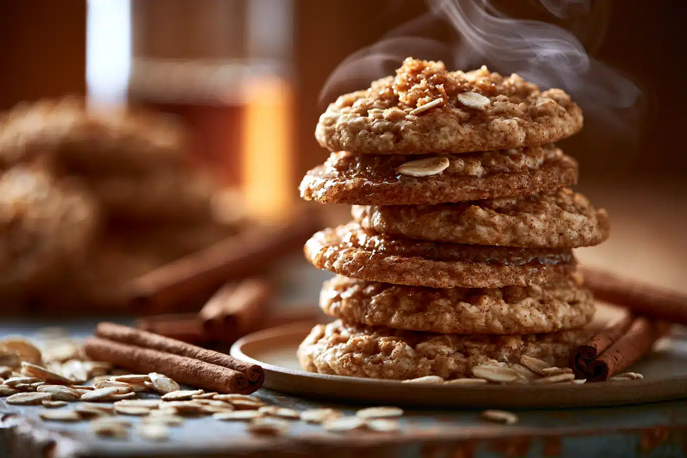 Maple Cinnamon Oatmeal Cookies 3 Maple Cinnamon Oatmeal Cookies