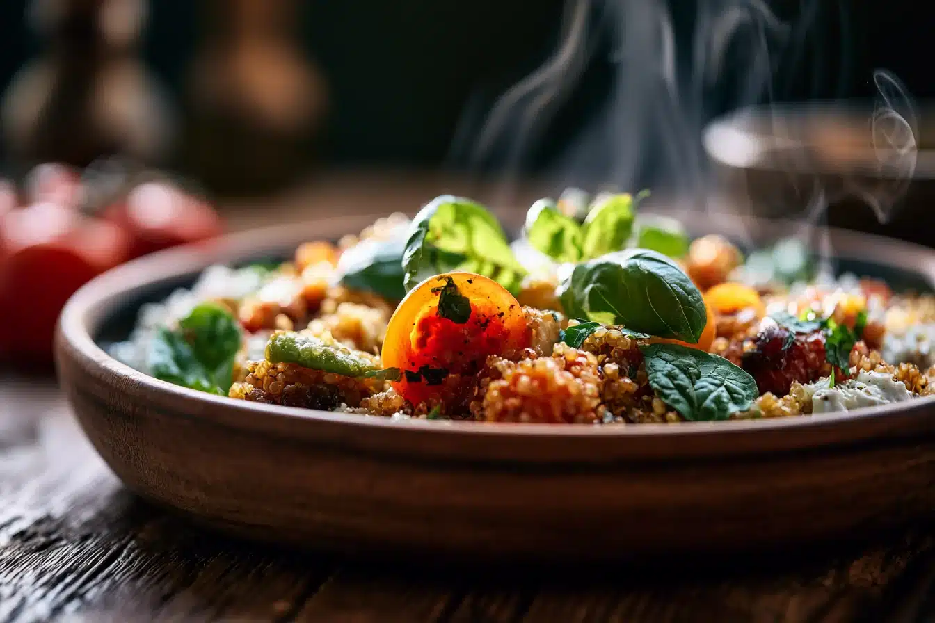 One-Pan Mediterranean Quinoa Bowl 2 One-Pan Mediterranean Quinoa Bowl