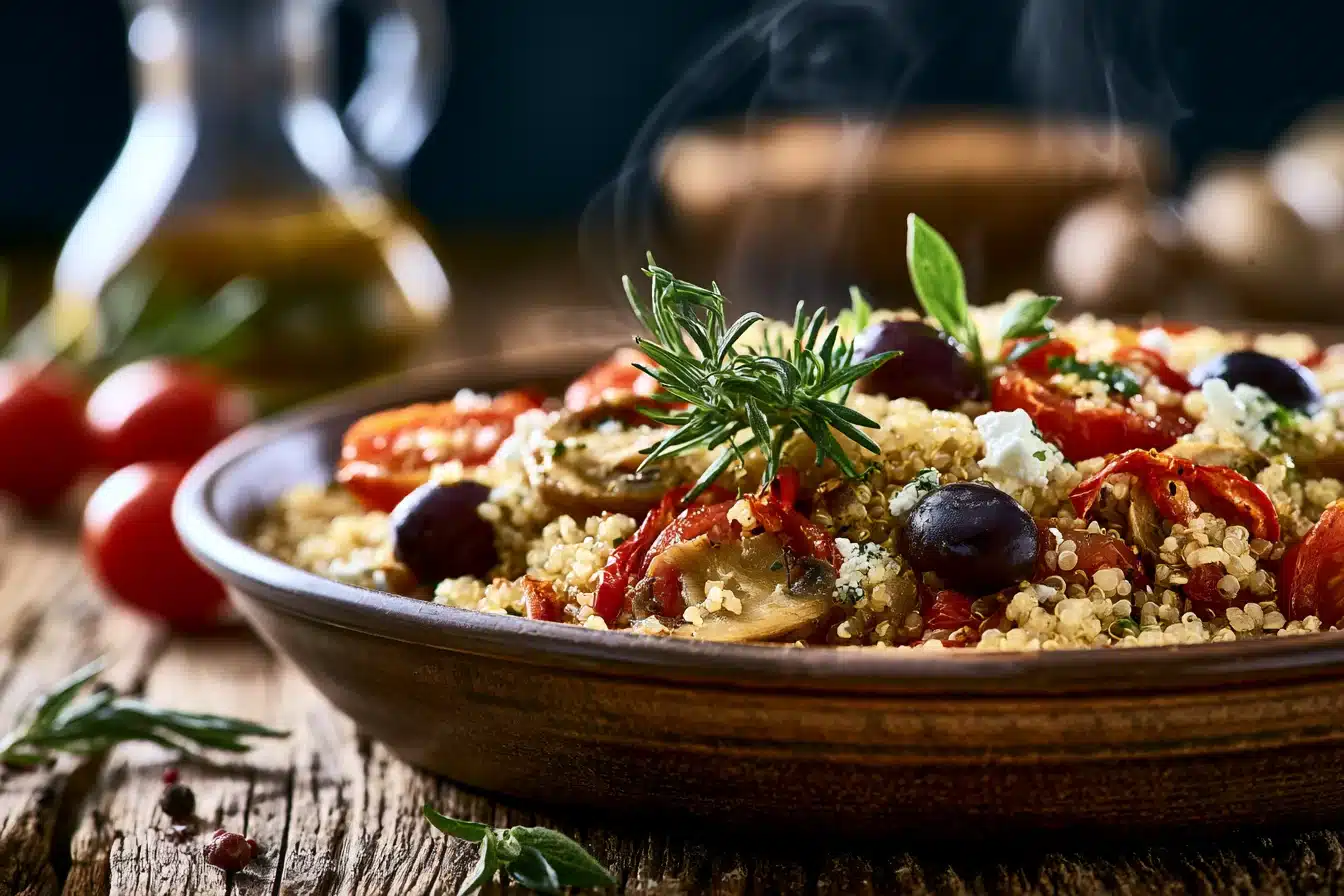 One-Pan Mediterranean Quinoa Bowl 3 One-Pan Mediterranean Quinoa Bowl