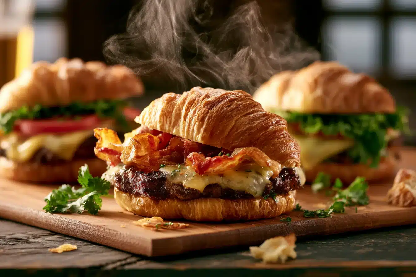 CROISSANT SMASH BURGERS 2 CROISSANT SMASH BURGERS