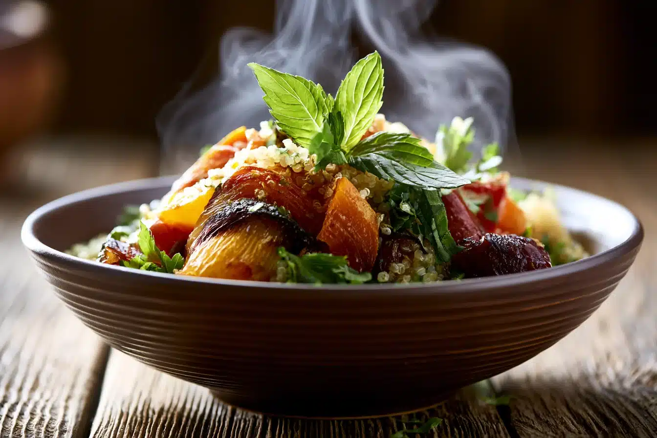 Roasted Vegetable Quinoa Bowl 2 Roasted Vegetable Quinoa Bowl