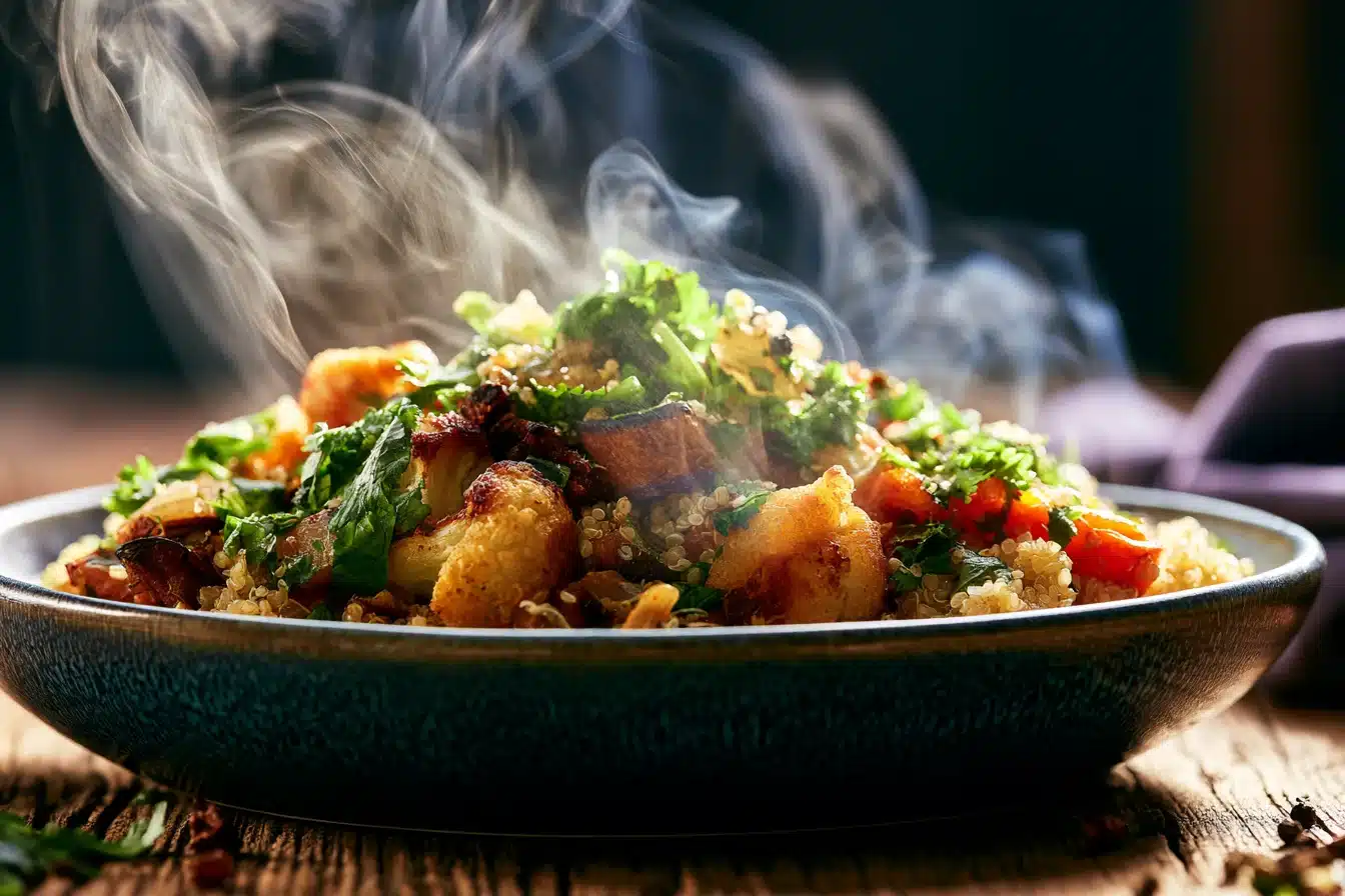 Roasted Vegetable Quinoa Bowl 3 Roasted Vegetable Quinoa Bowl