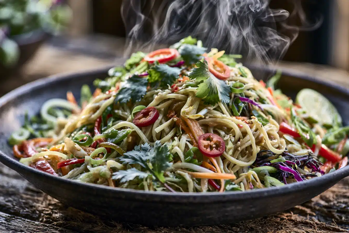 Spicy Thai Peanut Noodles with Vegetables 3 Spicy Thai Peanut Noodles with Vegetables