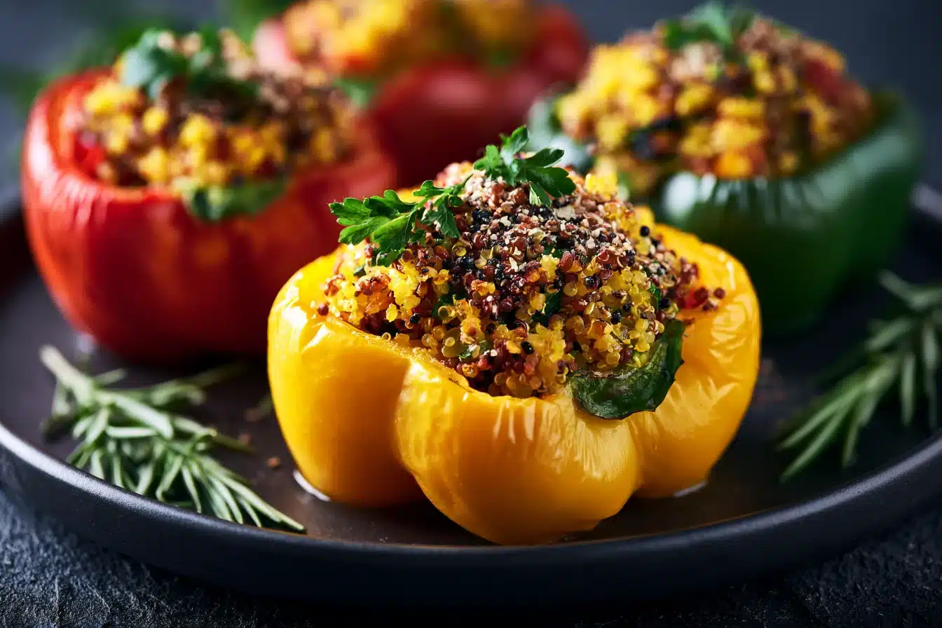 Stuffed Bell Peppers with Quinoa 2 Stuffed Bell Peppers with Quinoa