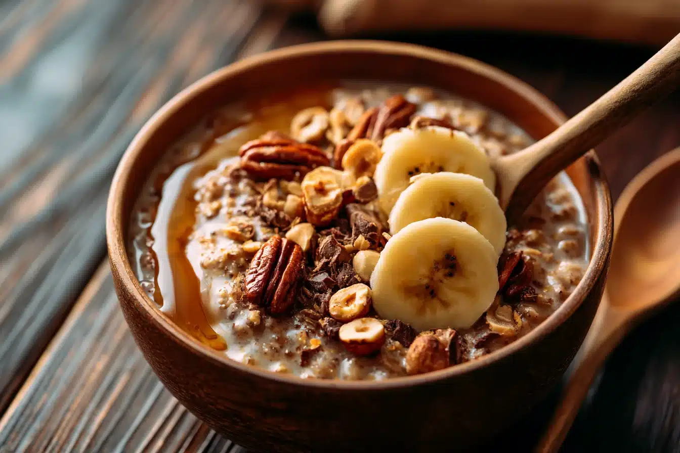 Chocolate Hazelnut Banana Overnight Oats 3 Chocolate Hazelnut Banana Overnight Oats