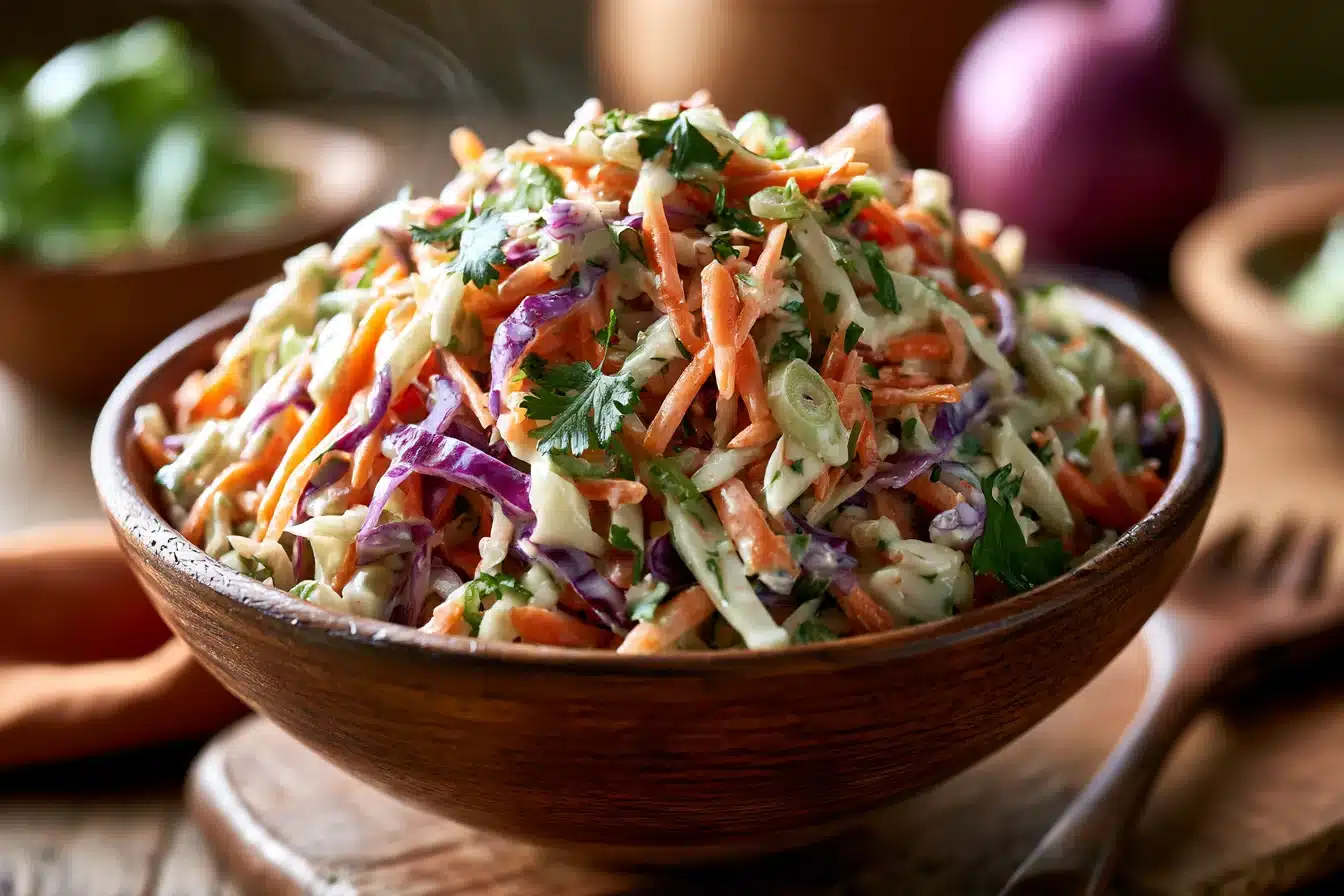 Creamy Coleslaw with Apple Cider Vinegar 3 Creamy Coleslaw with Apple Cider Vinegar