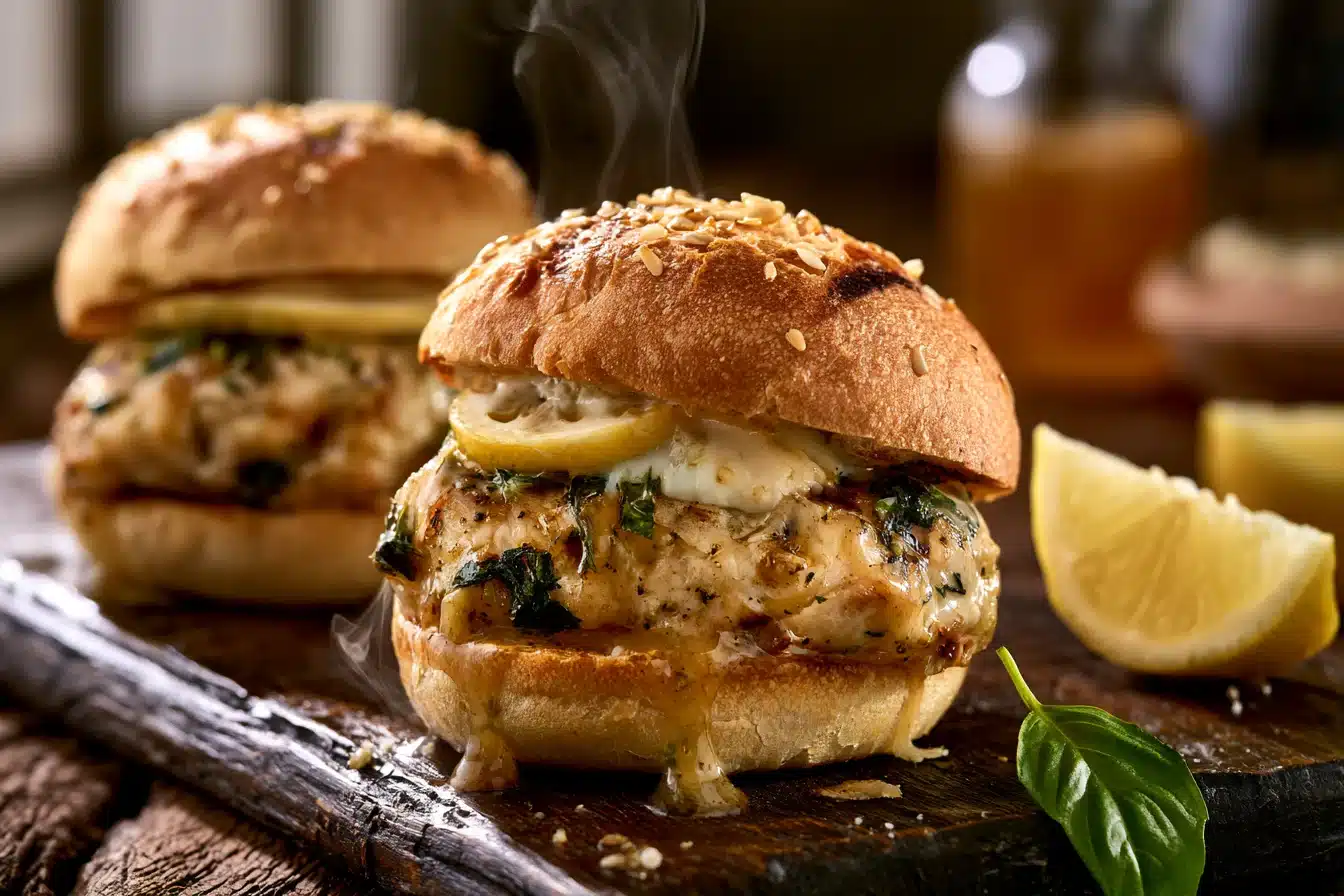 Lemon Basil Grilled Chicken Sandwiches 2 Lemon Basil Grilled Chicken Sandwiches