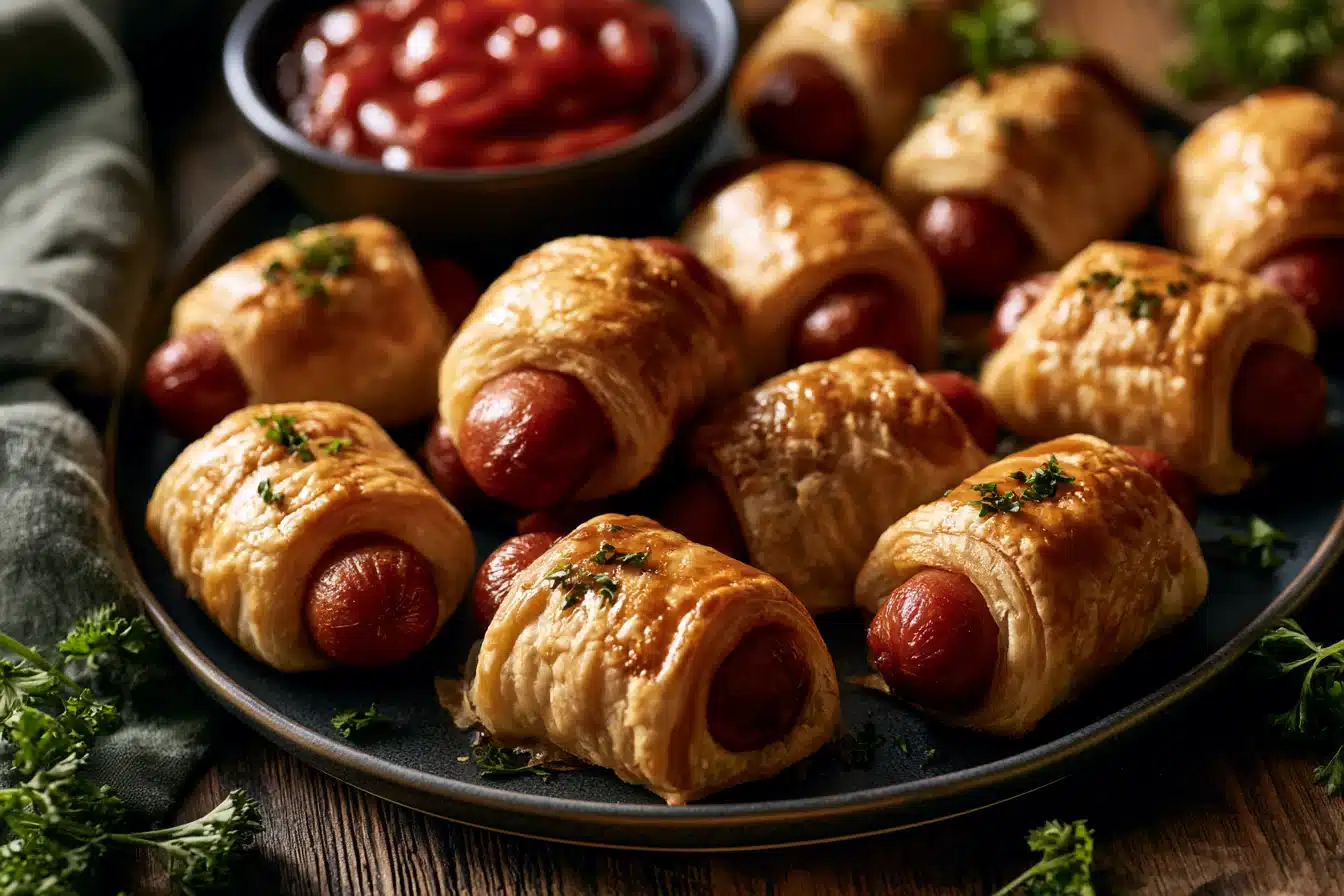 Easy Pigs in a Blanket with Puff Pastry 2 Easy Pigs in a Blanket with Puff Pastry
